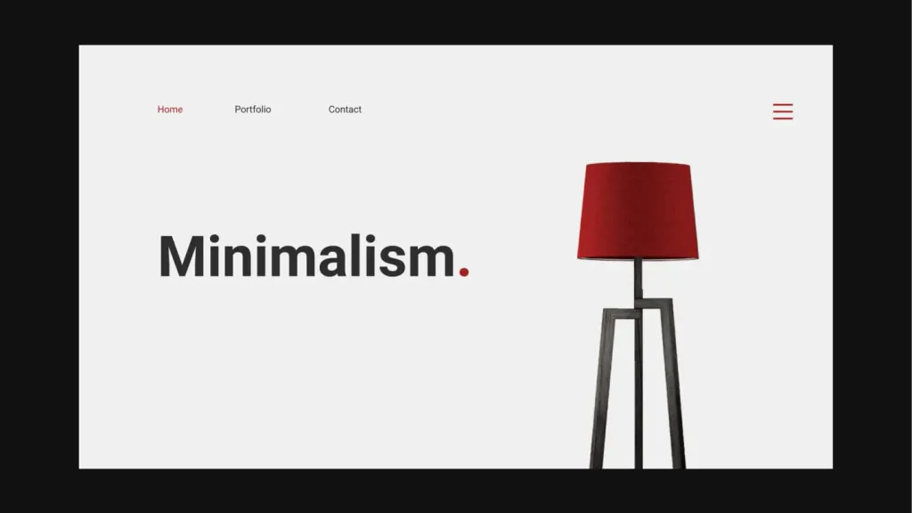 Minimalism in web design